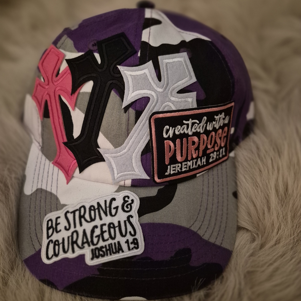 Bougie custom cap embellished trucker hat